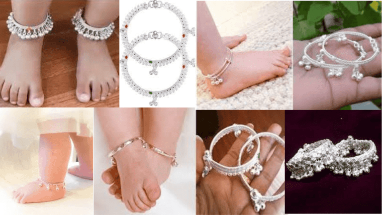 Kids Silver Anklet Design