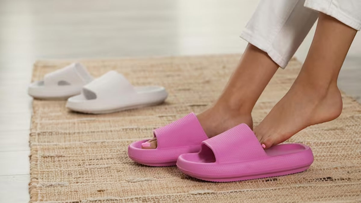 why shall we not wear slippers in home ?