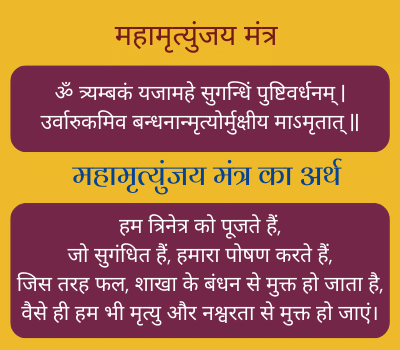 महामृत्युंजय मंत्र का जाप कब करना चाहिए
