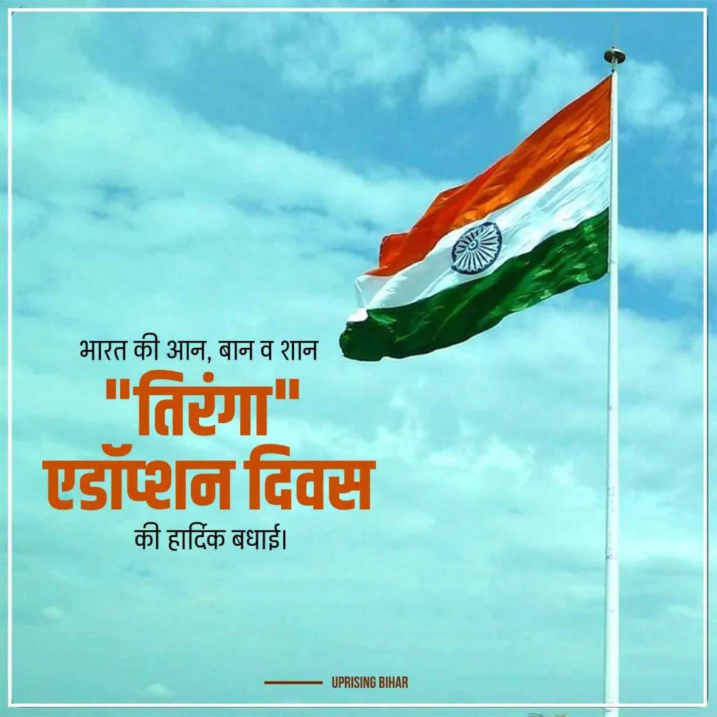 राष्ट्रीय झंडा अंगीकरण पोस्टर डाउनलोड