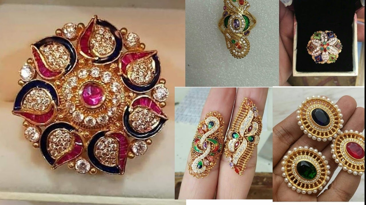लेडीस सोने की अंगूठी की डिजाइन