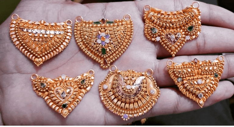 new gold mangalsutra design