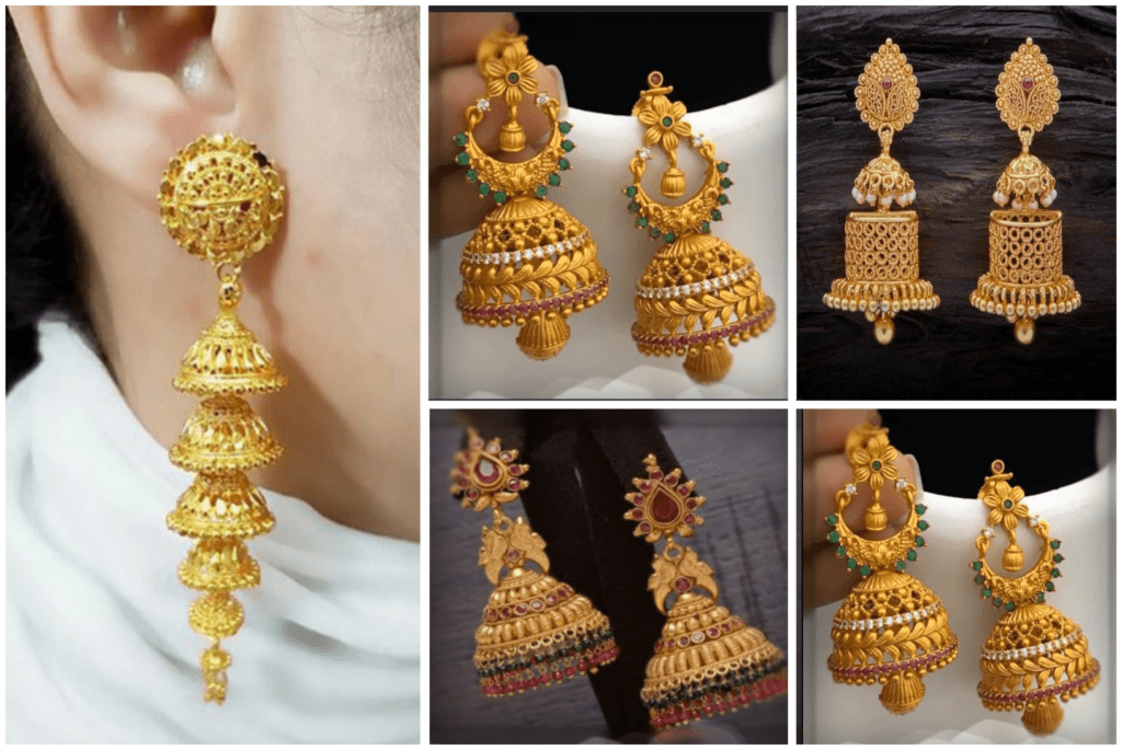 Gold Jhumki ki design
