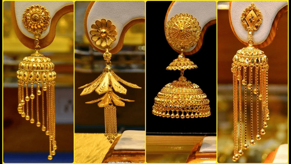 latest gold earrings design 2023