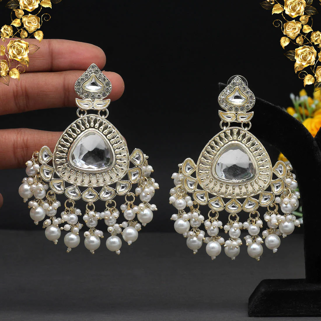 kundan earrings designs