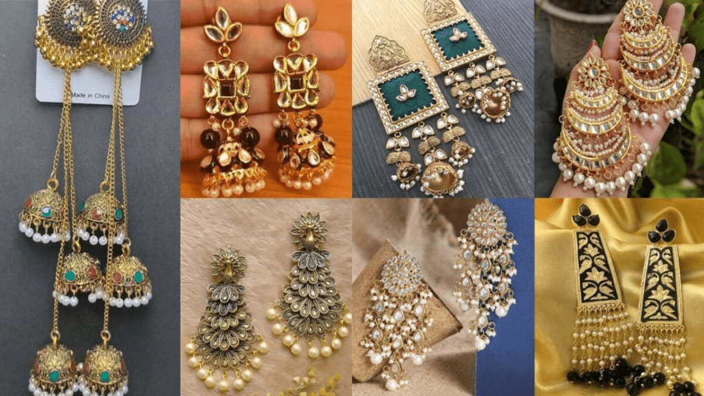 latest earrings designs in gold