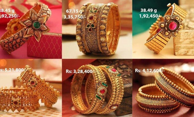 Gold bangles
