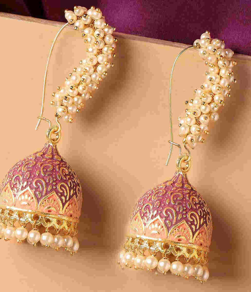 meenakari earrings studs