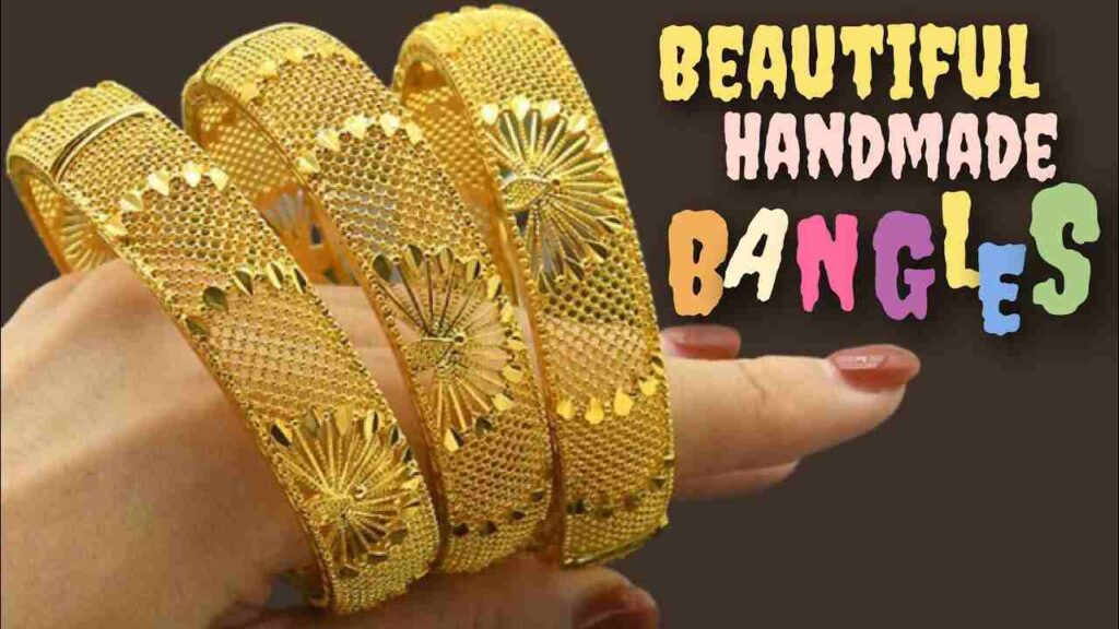 beautiful gold bangle designs for brides with price 2023