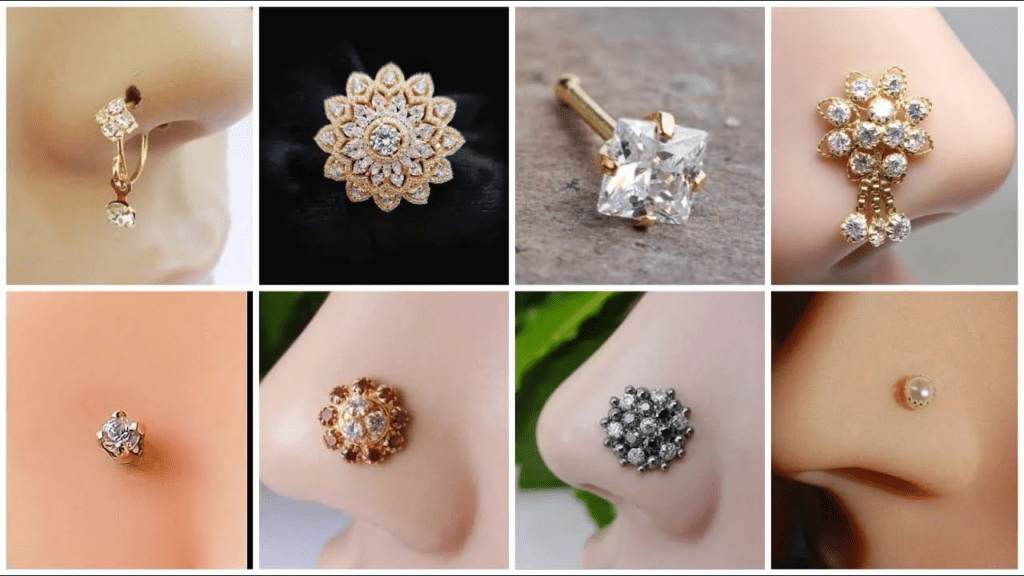 New Model Nose Pin Design 2023 : दिखना है एक्ट्रेस जैसी खूबसूरत तो ट्राई करें नई मॉडल नोज पिन डिजाइन कलेक्शन 2 New Model Nose Pin