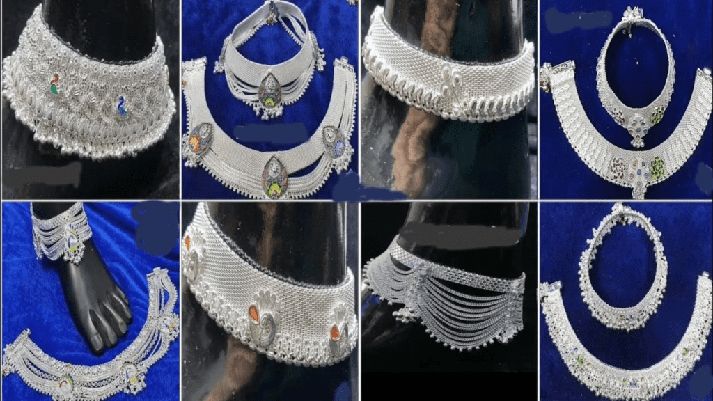 latest payal design silver