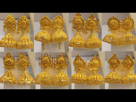 Gold Jhumka Designs For Daily Use