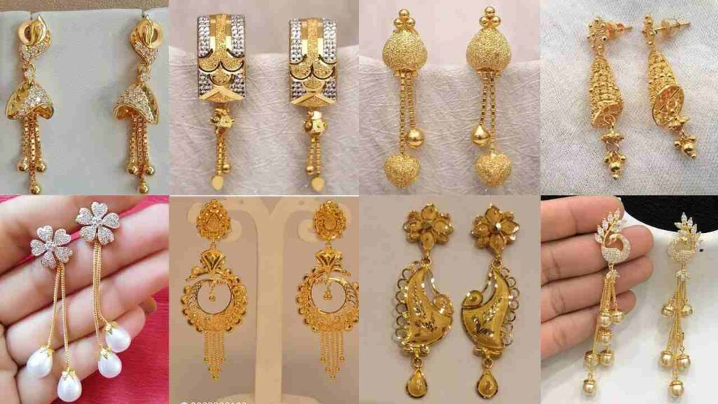 Daily Wear Gold Earrings Designs: This daily use 25 new gold earring designs became the first choice of heroines