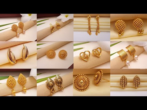 gold earrings designs latest