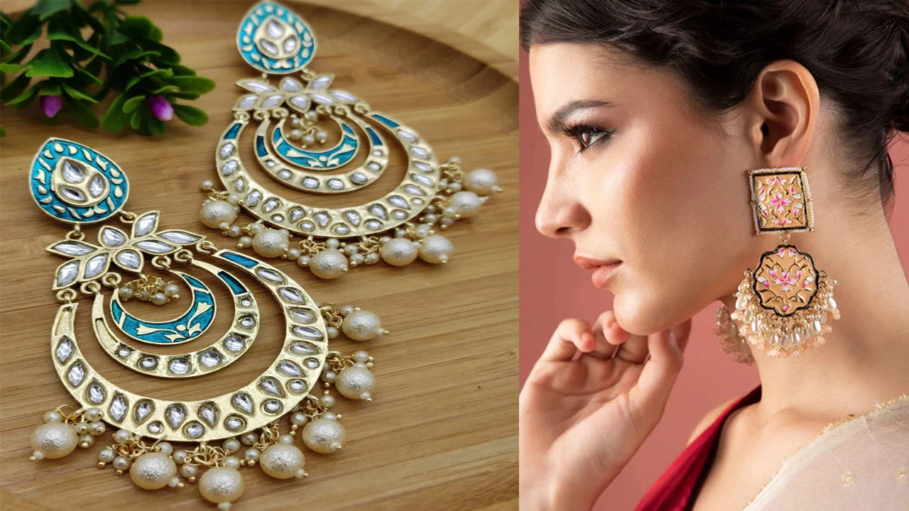 earrings designs gold latest