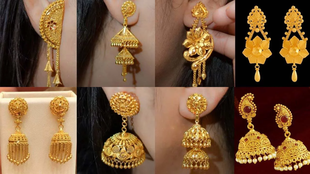 4 gram gold earrings designs with price