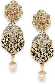 gold ball drop earrings design