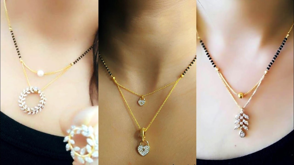 mangalsutra designs gold latest 2023