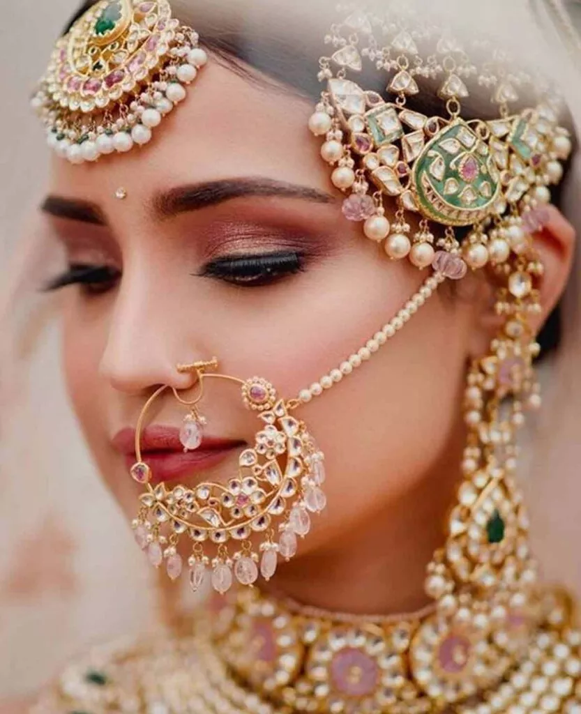 latest nath designs for bride