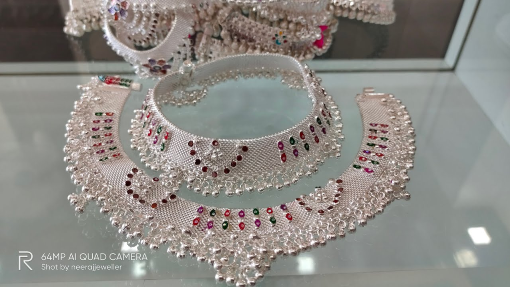 latest payal design in silver with price