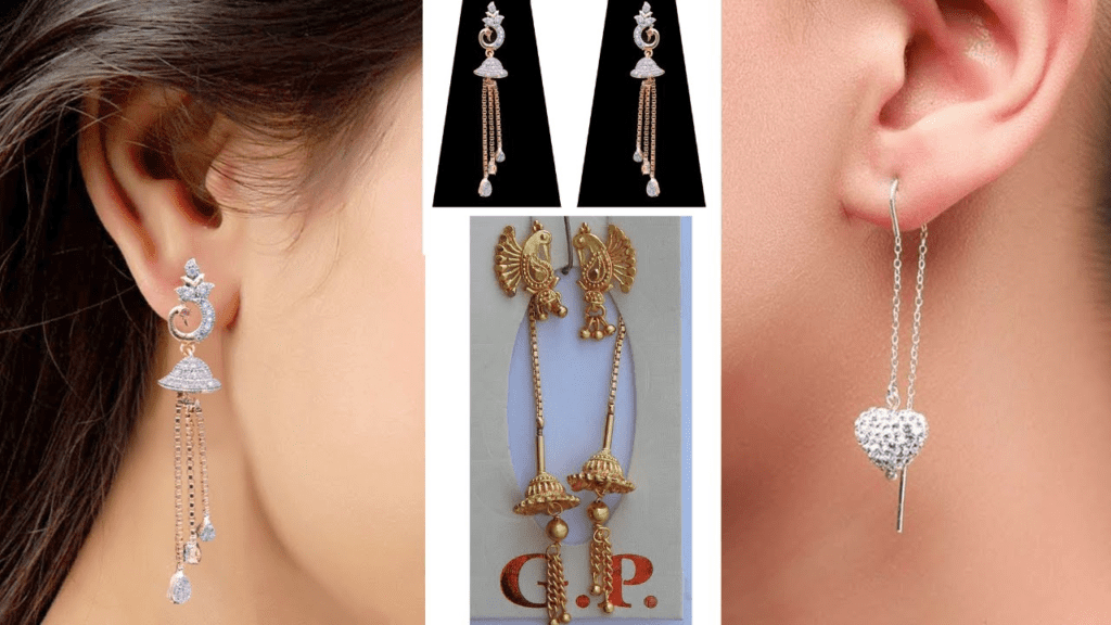 earrings for jeans top