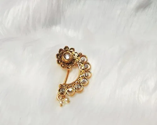 nose ring designs in gold for female