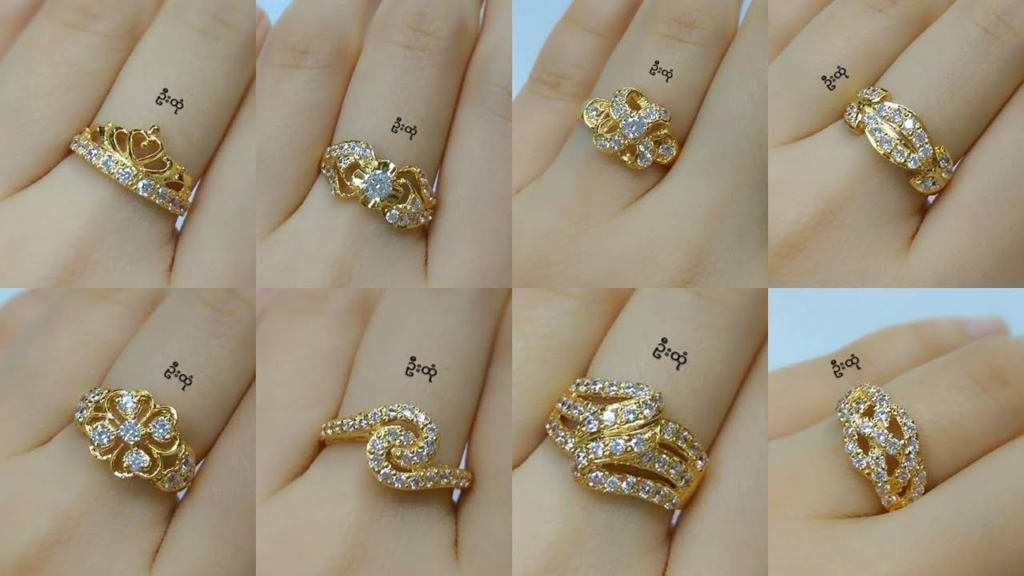 latest design of diamond and gold rings