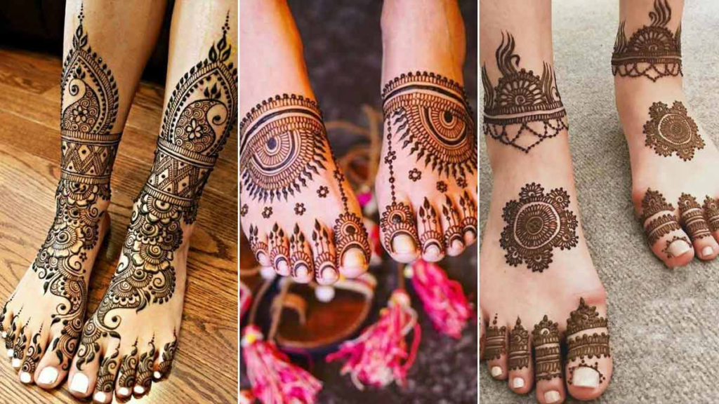 feet mehndi design bridal