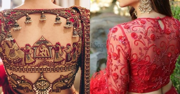 blouse design back
