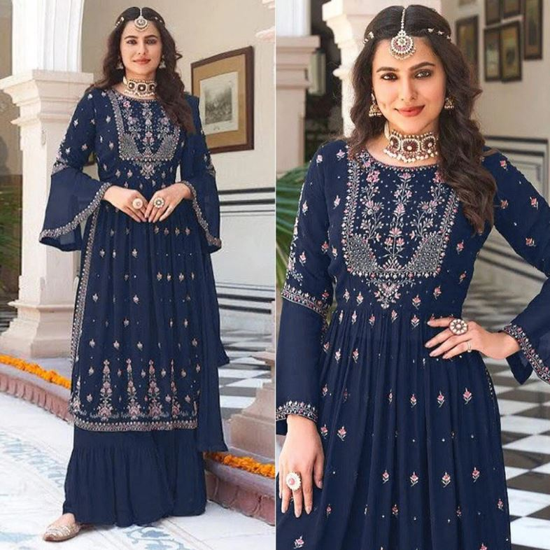 naira cut kurti set party wear