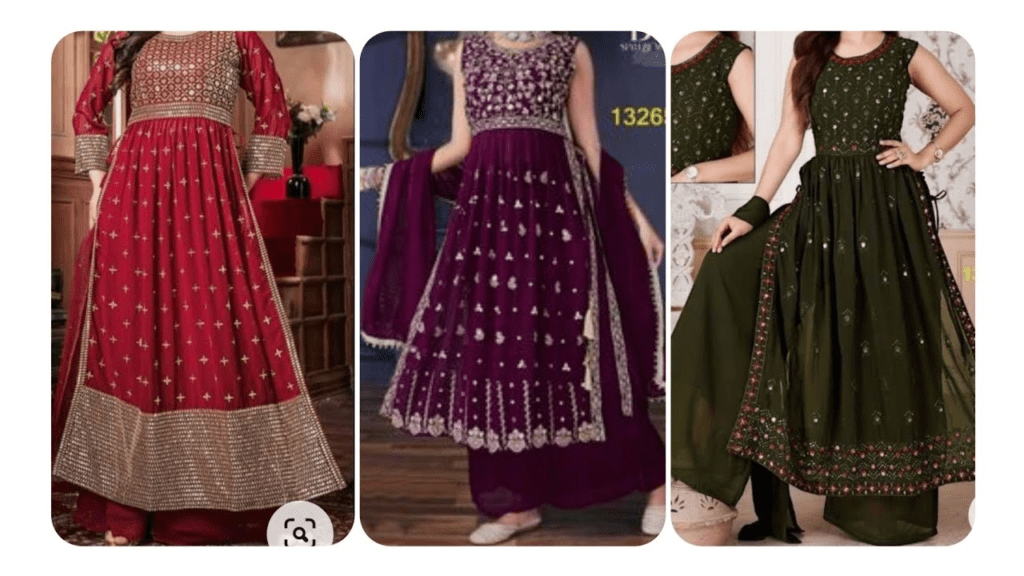 naira cut kurti set for wedding