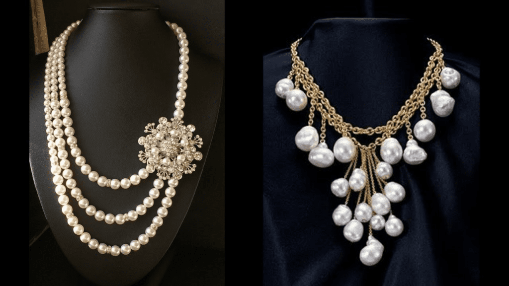 pearl jewellery designs with price