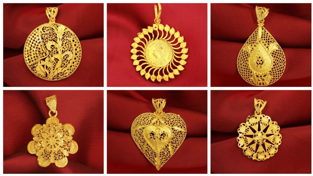 gold pendant designs for female
