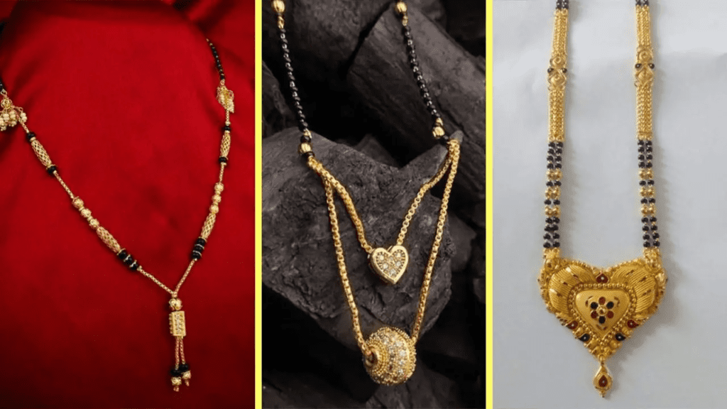 trendy short mangalsutra designs