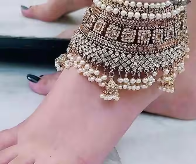 anklet designs in silver images