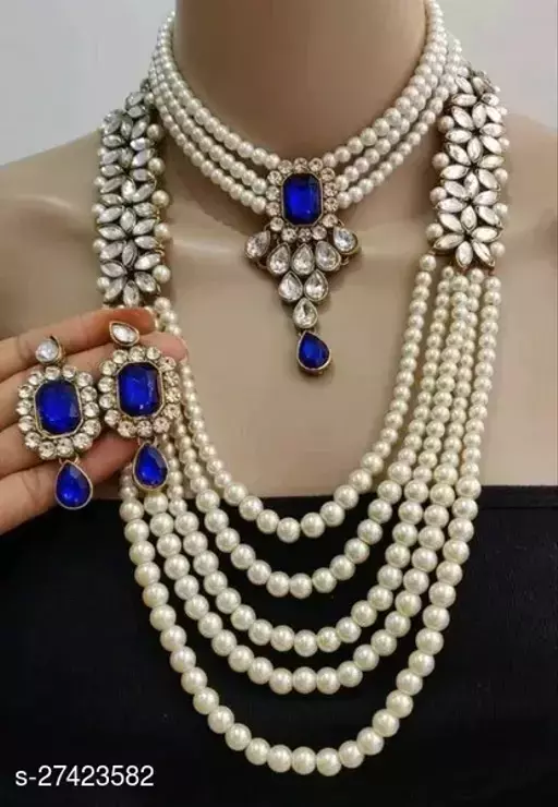 pearl jewellery designs in gold
