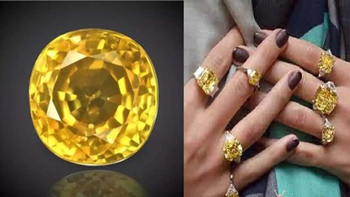 yellow topaz ring designs