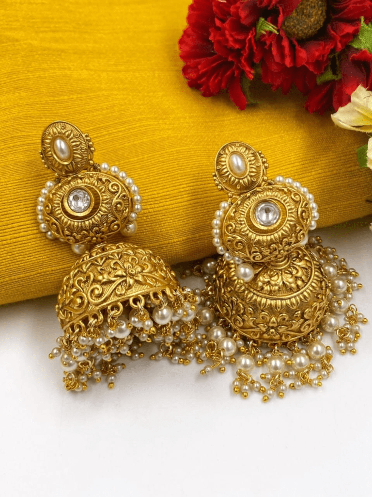 Gold Jhumka Designs with Price