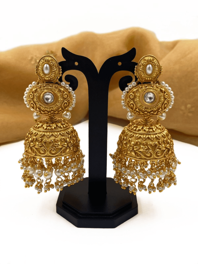gold jhumka designs photos
