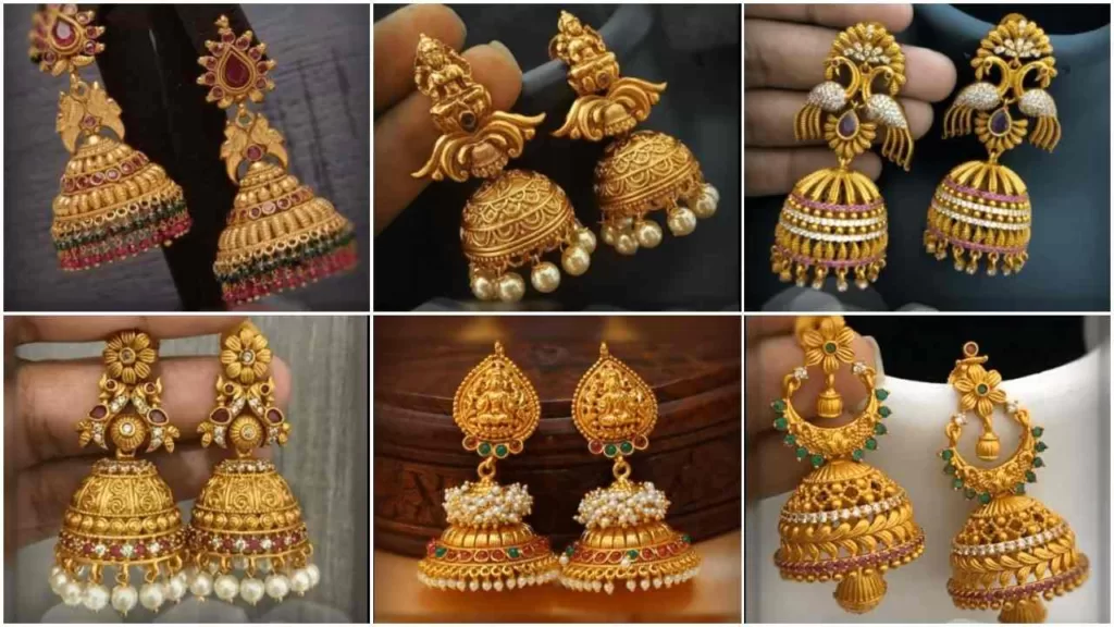 Earrings for Women | Gold Design Jhumka