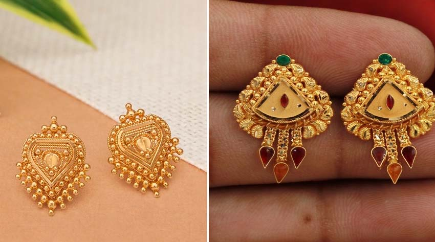 new gold earrings designs