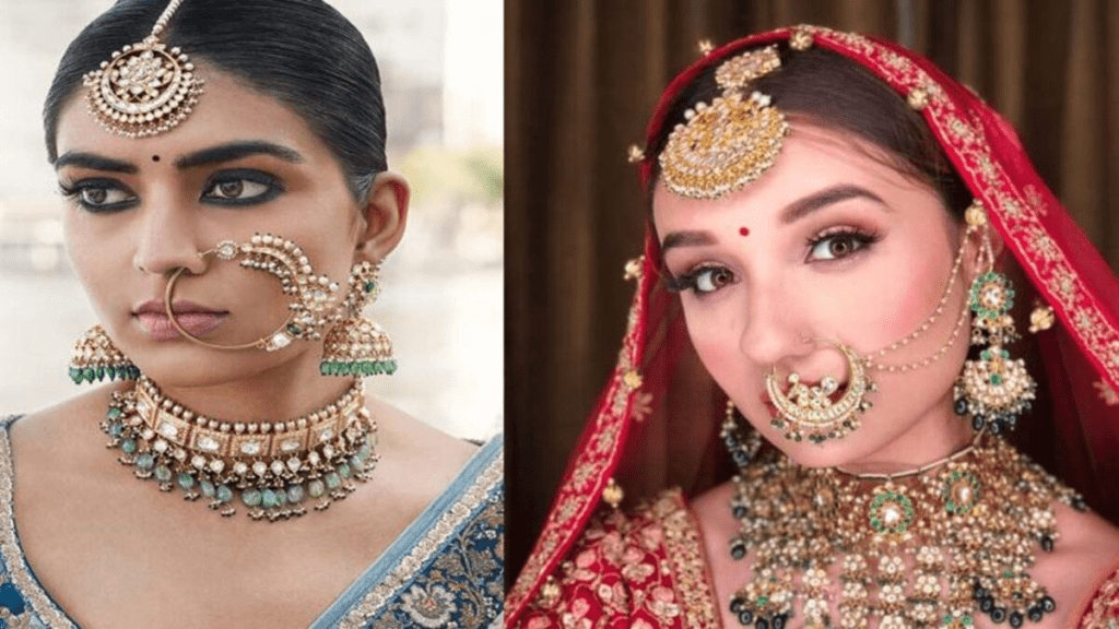 gold nose ring design