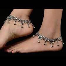oxidized anklet designs