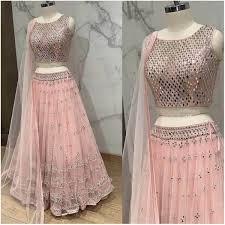 designer pastel lehenga