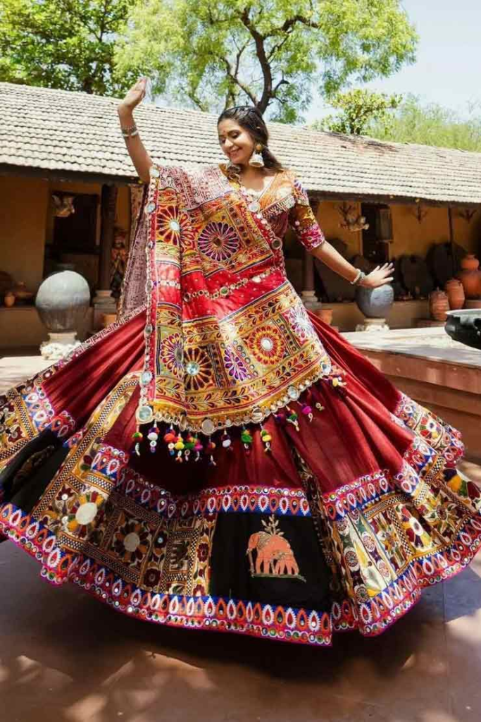garba lehenga