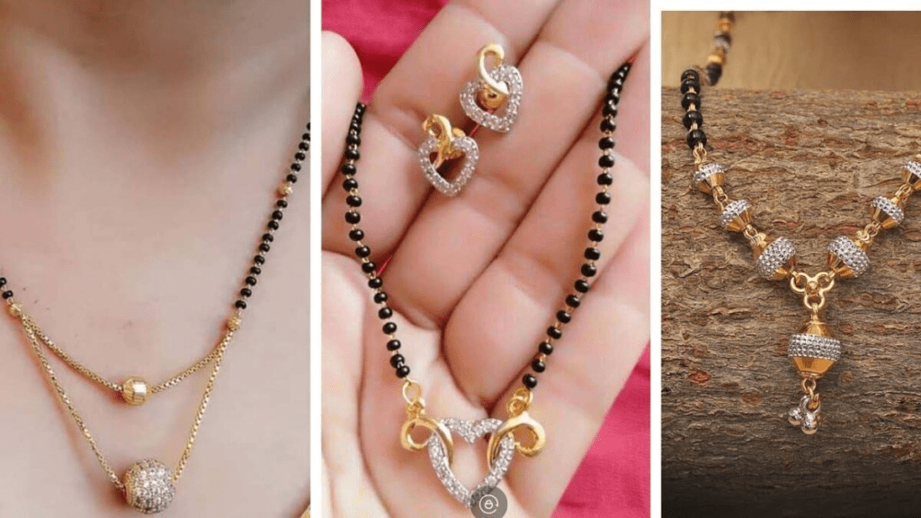 Stone Mangalsutra Design