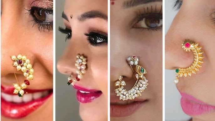 latest nose ring design gold