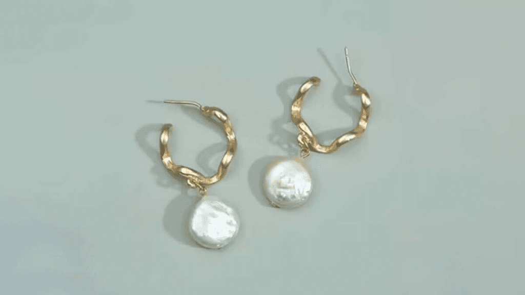 hoop earrings of ear