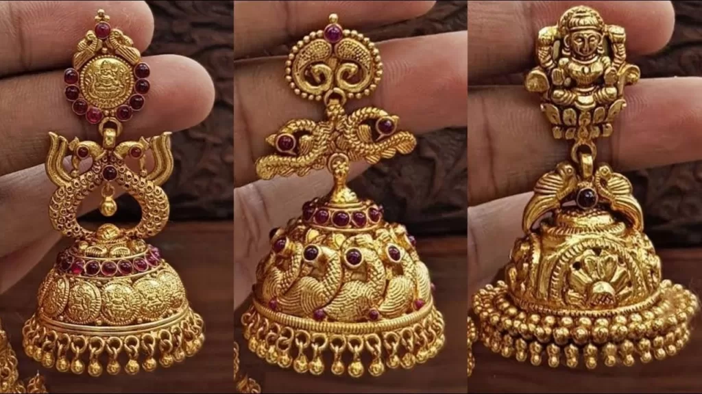 Earrings for Women | Gold Design Jhumka