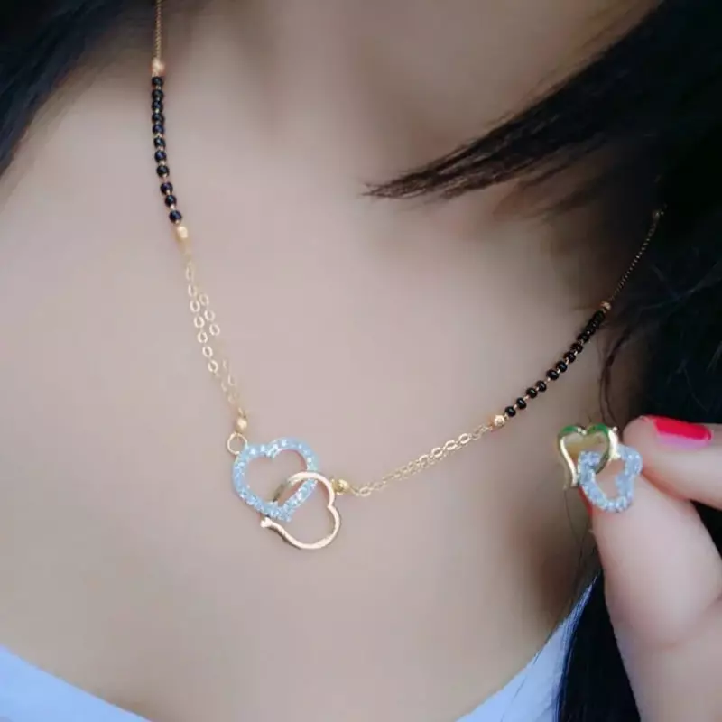 Heart Pendant Mangalsutra